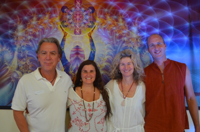 Cameron Monley and Lyza Saint Ambrosena with Prem and Jethro from Sacred Earth Music at The Infinite Connection